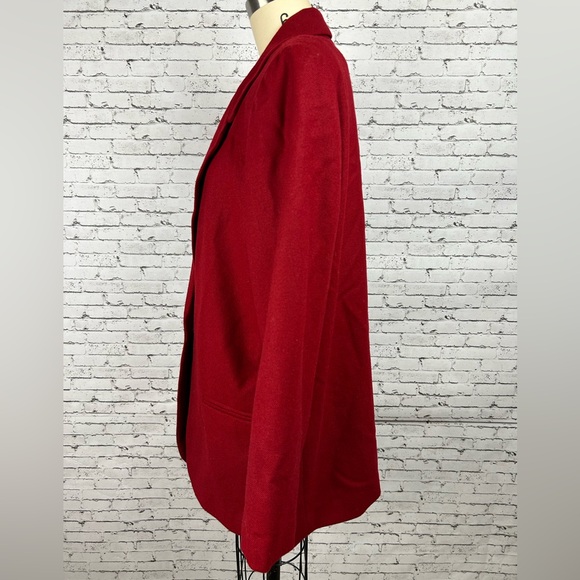 SAG HARBOR | vintage 100% wool red blazer size 16 - Picture 3 of 13